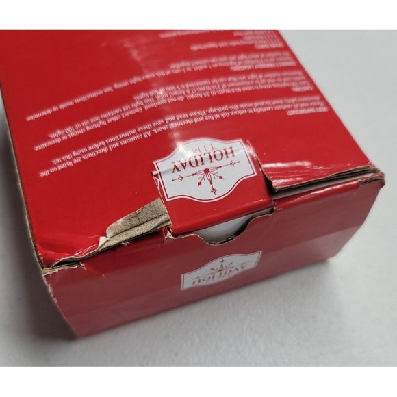 Holiday Time 100 Red Mini Lights White Wire New Open Box - Picture 7 of 11